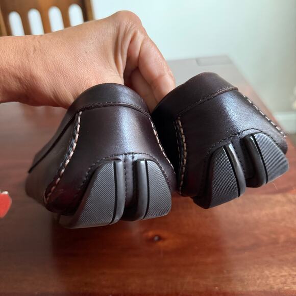 Salvatore Ferragamo Parigi Gancini Bit Driving Moc Shoe loafer brown leather 9 - Picture 7 of 14